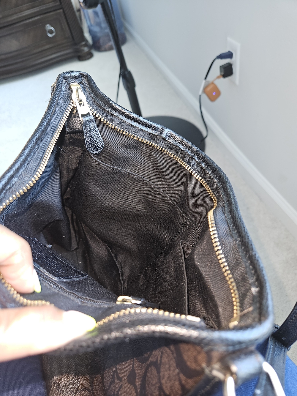 Coach Signature Crossbody in Brown/Black - Picture 10 of 11